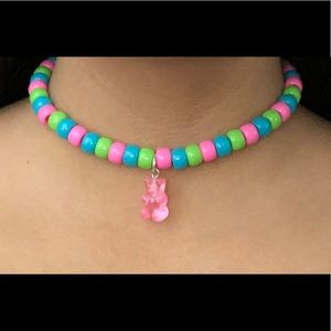 gummy bear bead necklace😸💖